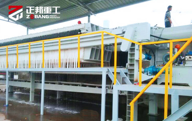 壓濾機(jī)使用現(xiàn)場